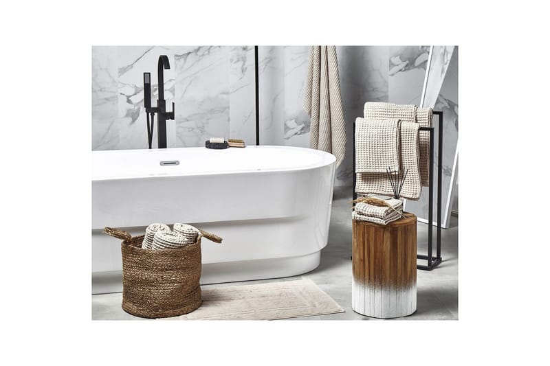 Håndklæde Areora sæt af 11 Beige - Beige - Hus & renovering - Køkken & bad - Badeværelse - Badeværelsestilbehør