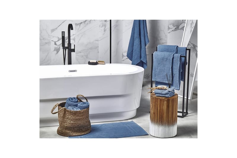 Håndklæde Areora sæt af 11 Blå - Blå - Tekstiler - Badetekstiler - Håndklæder