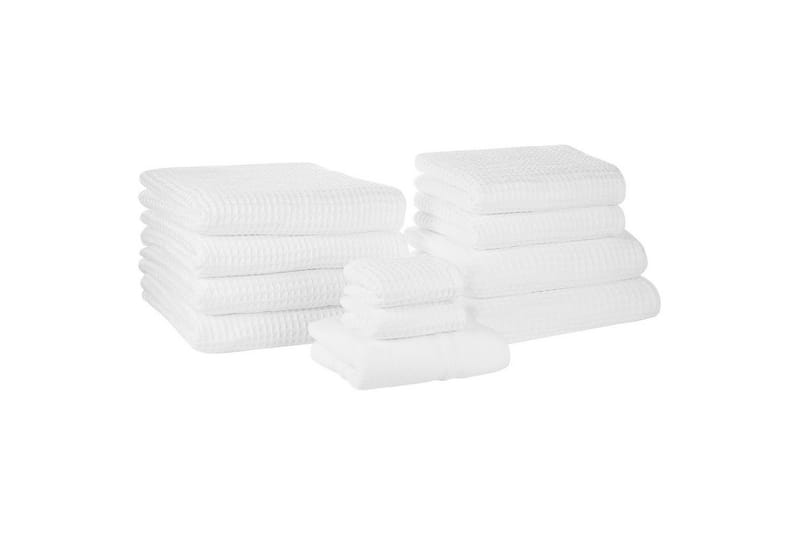 Håndklæde Areora sæt af 11 Hvid - Hvid - Hus & renovering - Køkken & bad - Badeværelse - Badeværelsestilbehør