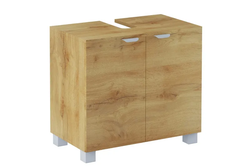 Atlas Fritstående Vask 60x55 cm, Natur