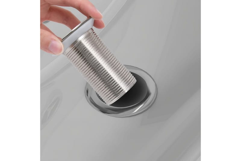 trykafløb med overløbsfunktion 6,4x6,4x9,1 cm krom - Hus & renovering - Køkken & bad - Badeværelse - Håndvaske - Bundventil håndvask
