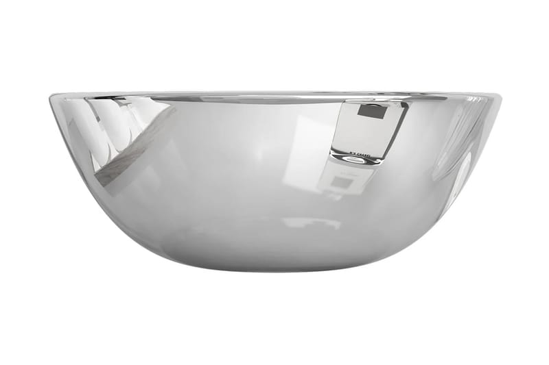 håndvask 28 x 10 cm keramik sølvfarvet - Sølv - Lille håndvask