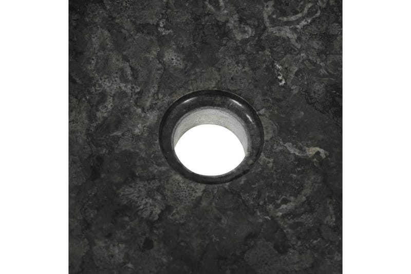 håndvask 40 x 12 cm marmor sort - Sort - Lille håndvask