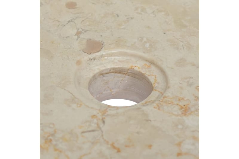 håndvask 40x40x10 cm marmor cremefarvet - Creme - Lille håndvask