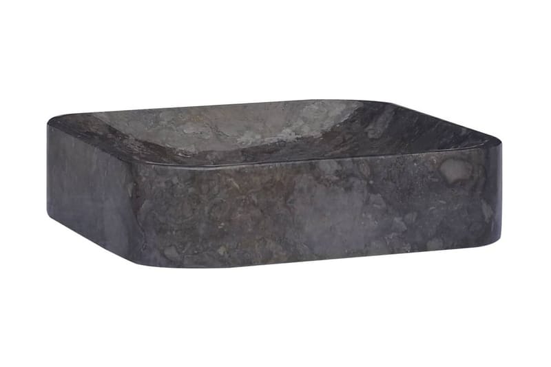 håndvask 40x40x10 cm marmor sort - Sort - Lille håndvask