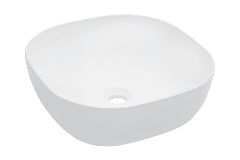 håndvask 42,5 x 42,5 x 14,5 cm keramik hvid - Hvid - Lille håndvask