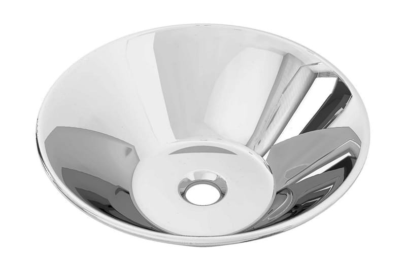 håndvask 42 x 14 cm keramik sølvfarvet - Sølv - Lille håndvask