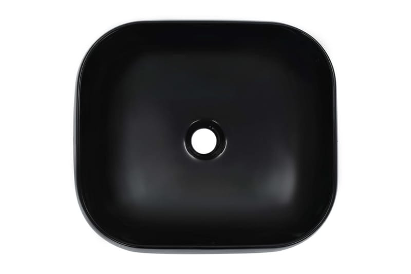 håndvask 44,5 x 39,5 x 14,5 cm keramik sort - Sort - Lille håndvask