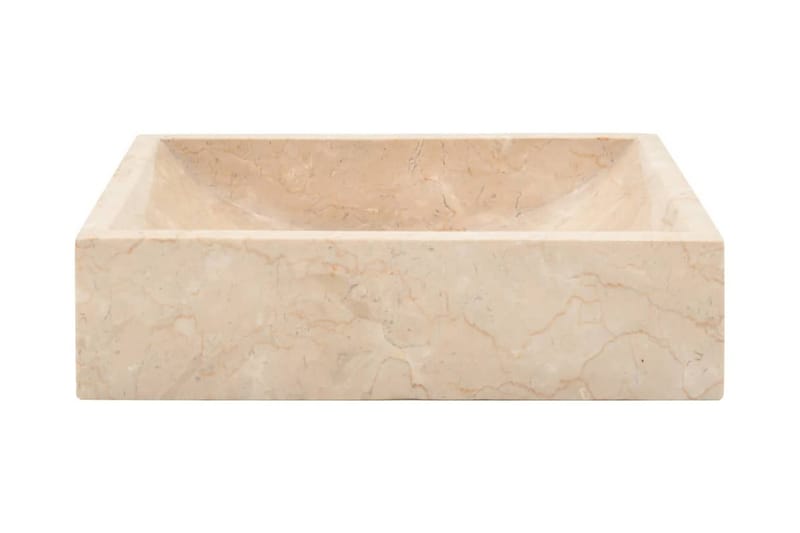 håndvask 45 x 30 x 12 cm marmor cremefarvet - Creme - Lille håndvask