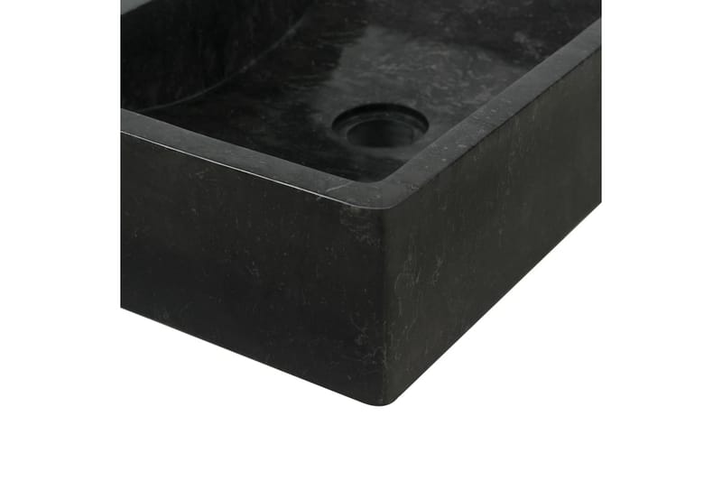 håndvask 45 x 30 x 12 cm marmor sort - Sort - Lille håndvask
