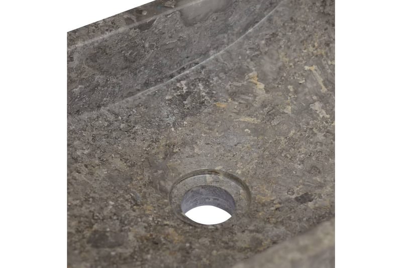 håndvask 45x30x12 cm marmor grå - Grå - Lille håndvask