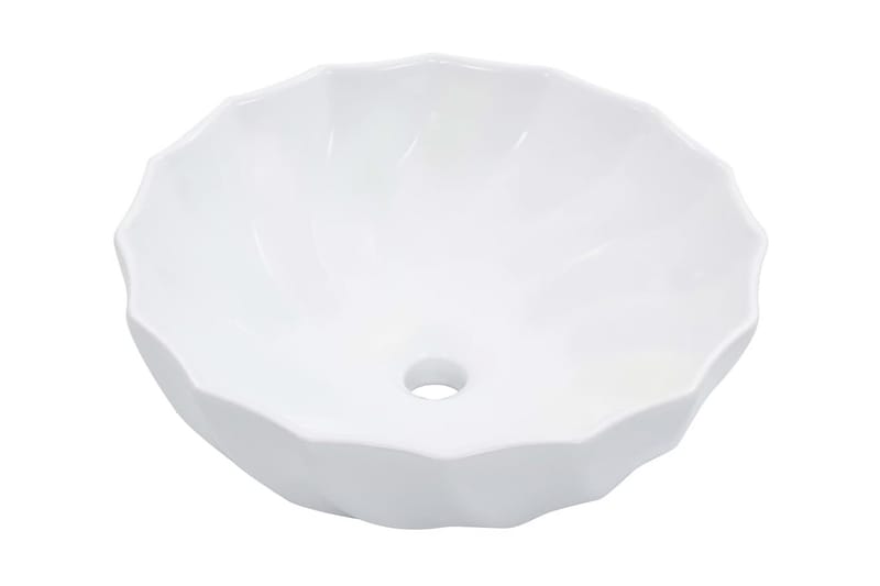 håndvask 46 x 17 cm keramik hvid - Hvid - Lille håndvask