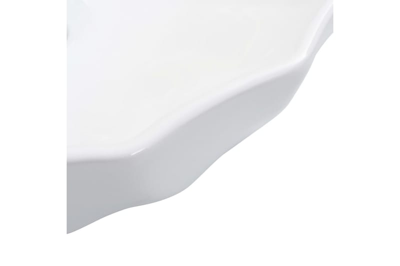 håndvask 46 x 17 cm keramik hvid - Hvid - Lille håndvask