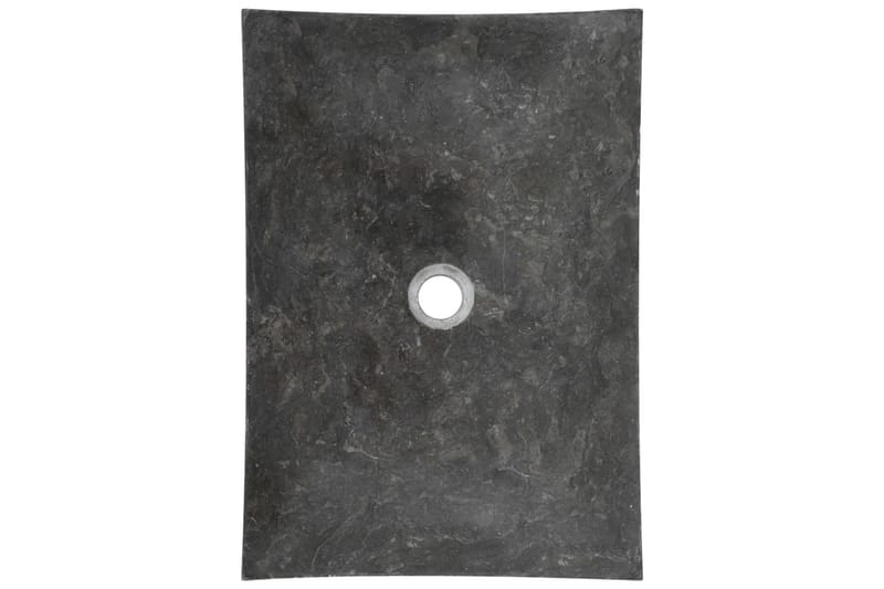 håndvask 50 x 35 x 12 cm marmor sort - Sort - Lille håndvask