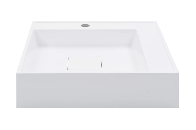 håndvask 50 x 50 x 12,3 cm mineralstøbt/marmorstøbt hvid - Hvid - Hus & renovering - Køkken & bad - Badeværelse - Håndvaske - Lille håndvask