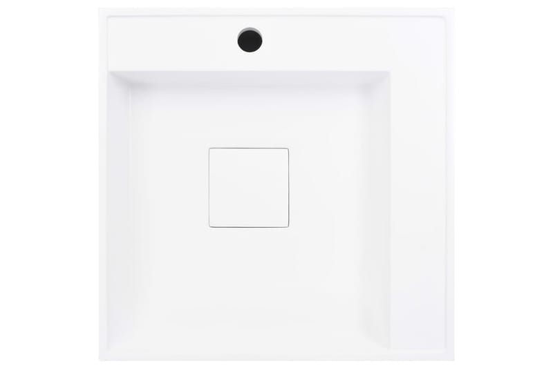 håndvask 50 x 50 x 12,3 cm mineralstøbt/marmorstøbt hvid - Hvid - Hus & renovering - Køkken & bad - Badeværelse - Håndvaske - Lille håndvask