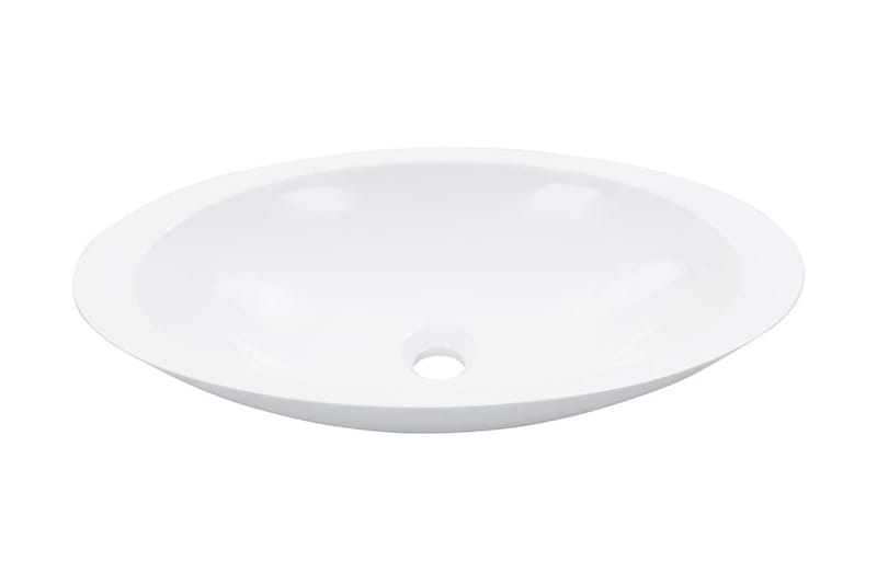 håndvask 59,3 x 35,1 x 10,7 cm mineralstøbt/marmorstøbt hvid - Hvid - Hus & renovering - Køkken & bad - Badeværelse - Håndvaske - Lille håndvask