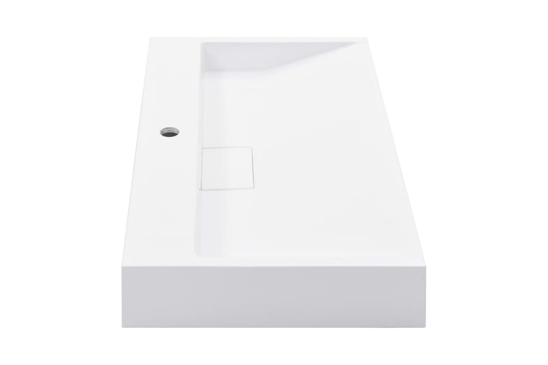håndvask 80 x 46 x 11 cm mineralstøbt/marmorstøbt hvid - Hvid - Hus & renovering - Køkken & bad - Badeværelse - Håndvaske - Lille håndvask