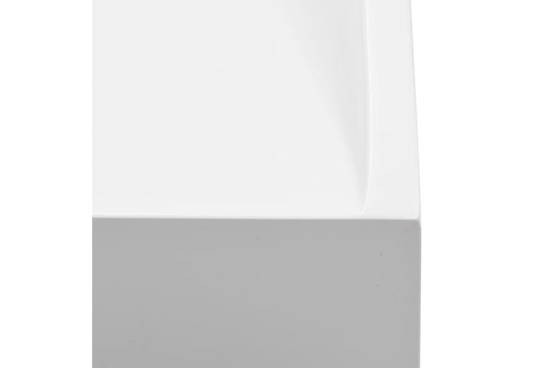 håndvask 80 x 46 x 11 cm mineralstøbt/marmorstøbt hvid - Hvid - Lille håndvask