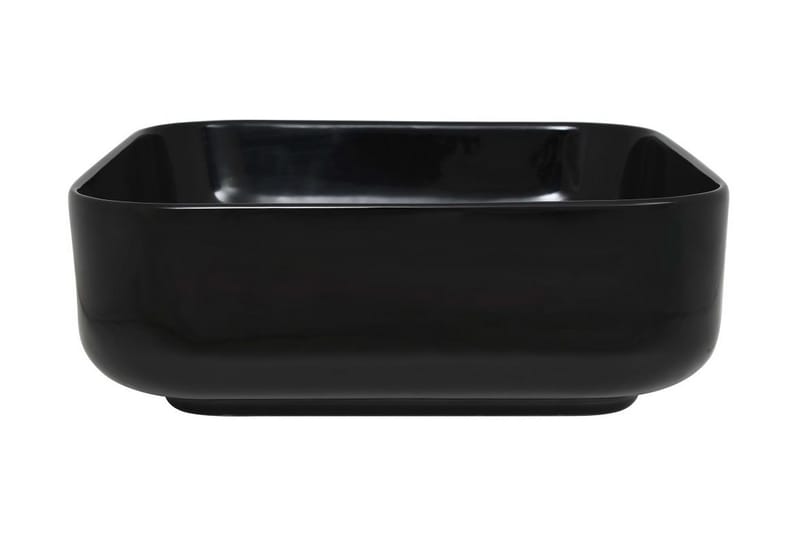 håndvask keramik firkantet sort 38 x 38 x 13,5 cm - Sort - Lille håndvask