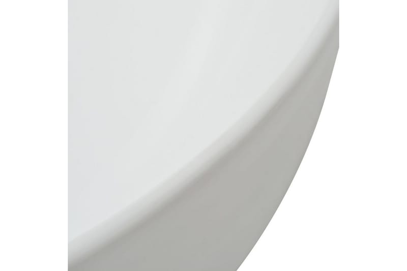håndvask rund keramik 41,5 x 13,5 cm hvid - Hvid - Lille håndvask