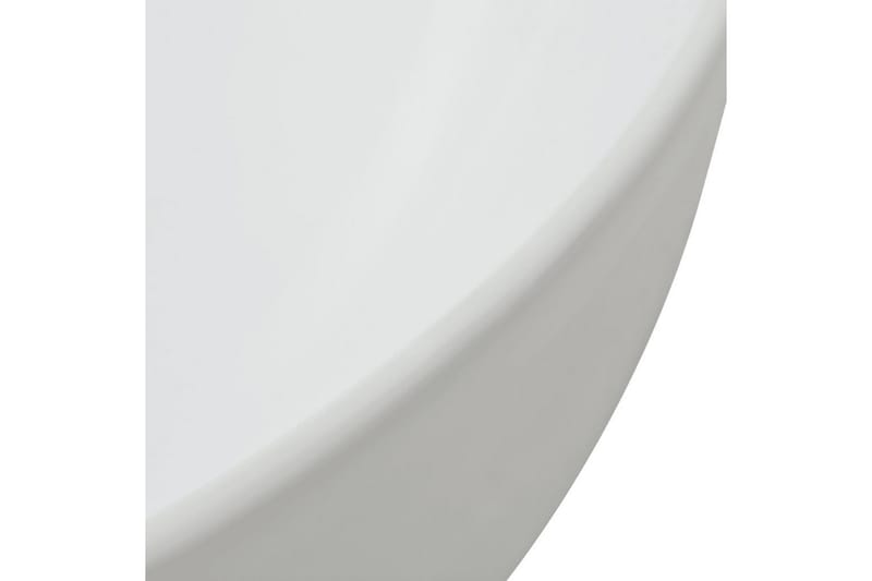 håndvask trekantet keramik 50,5 x 41 x12 cm hvid - Hvid - Lille håndvask