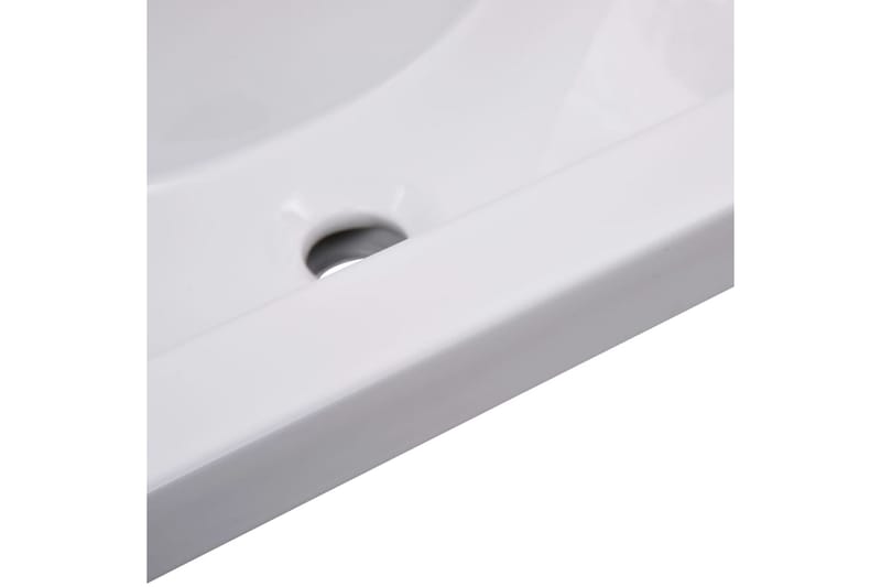 indbygget håndvask 61x39,5x18,5 cm keramisk hvid - Hvid - Lille håndvask