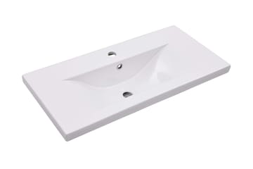 indbygget håndvask 81x39,5x18,5 cm keramisk hvid - Hvid - Hus & renovering - Køkken & bad - Badeværelse - Håndvaske - Lille håndvask