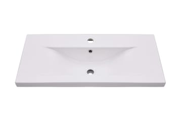 indbygget håndvask 81x39,5x18,5 cm keramisk hvid - Hvid - Hus & renovering - Køkken & bad - Badeværelse - Håndvaske - Lille håndvask