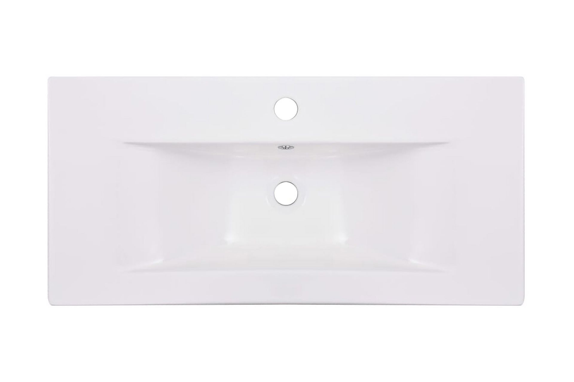 indbygget håndvask 81x39,5x18,5 cm keramisk hvid - Hvid - Hus & renovering - Køkken & bad - Badeværelse - Håndvaske - Lille håndvask