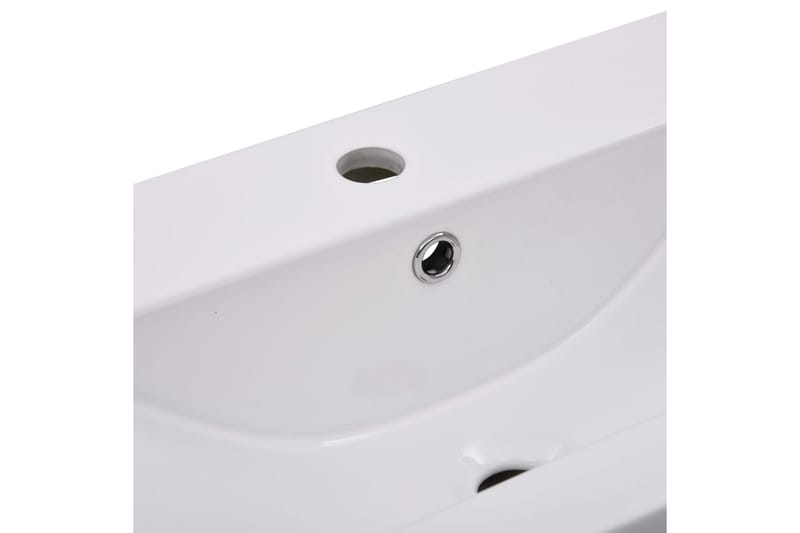 indbygget håndvask 81x39,5x18,5 cm keramisk hvid - Hvid - Lille håndvask