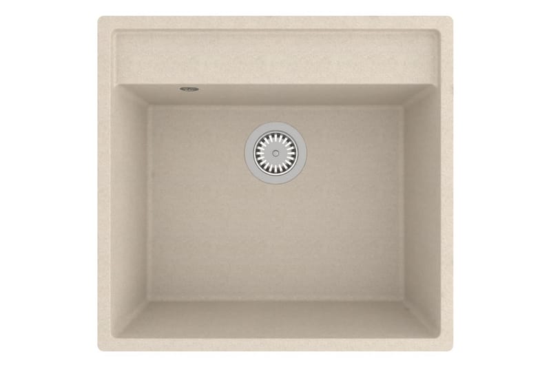 Køkkenvask Med Overløbshul Granit Beige - Beige - Hus & renovering - Køkken & bad - Badeværelse - Håndvaske - Lille håndvask