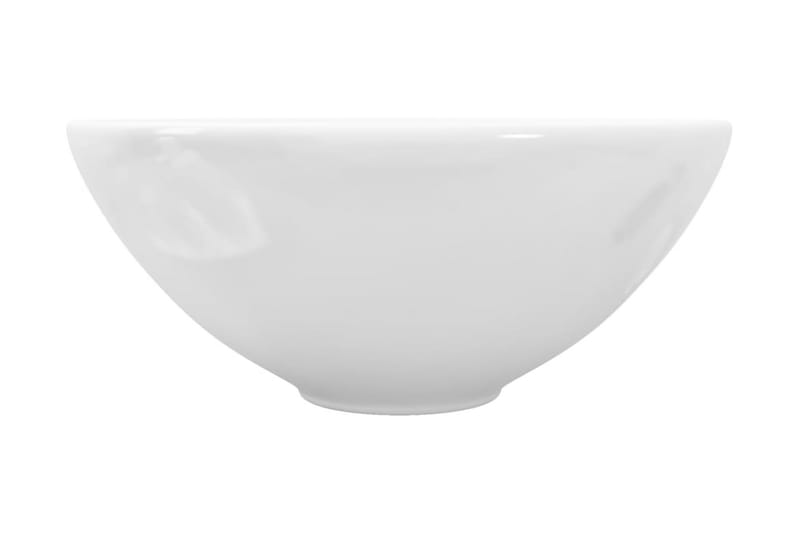 keramisk badeværelsesvask hvid rund - Hvid - Lille håndvask