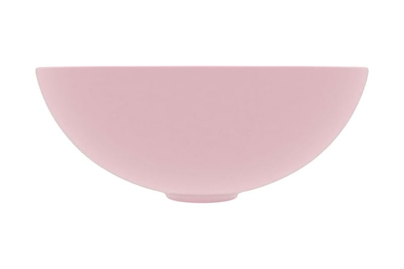 Keramisk Håndvask Til Badeværelse Rund Mat Pink - Hus & renovering - Køkken & bad - Badeværelse - Håndvaske - Lille håndvask