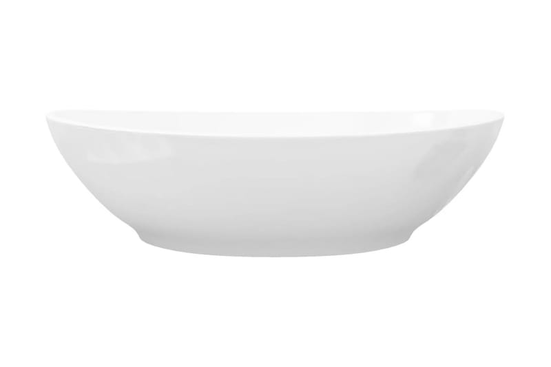 keramisk luksushåndvask oval hvid 40 x 33 cm - Hvid - Lille håndvask