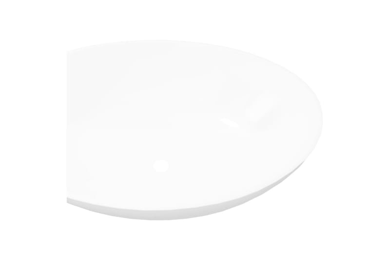 keramisk luksushåndvask oval hvid 40 x 33 cm - Hvid - Hus & renovering - Køkken & bad - Badeværelse - Håndvaske - Lille håndvask