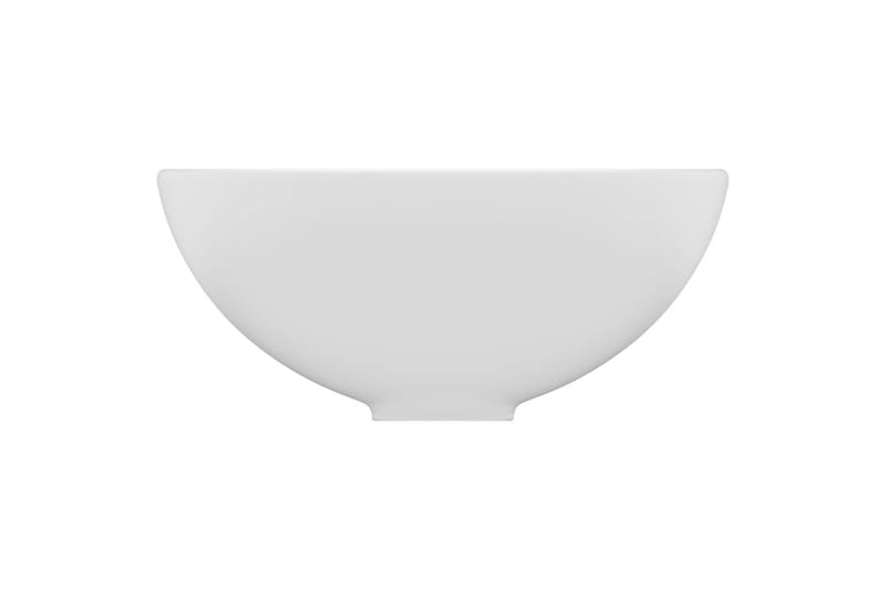 Luksuriøs Badeværelsesvask 32,5x14cm Rund Keramisk Mat Hvid - Hus & renovering - Køkken & bad - Badeværelse - Håndvaske - Lille håndvask