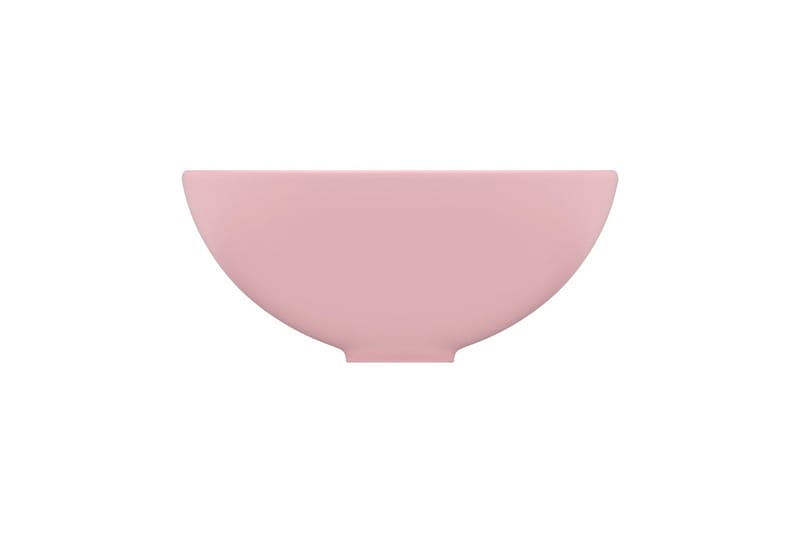 Luksuriøs Håndvask 32,5x14 cm Rund Keramisk Mat Lyserød - Hus & renovering - Køkken & bad - Badeværelse - Håndvaske - Lille håndvask