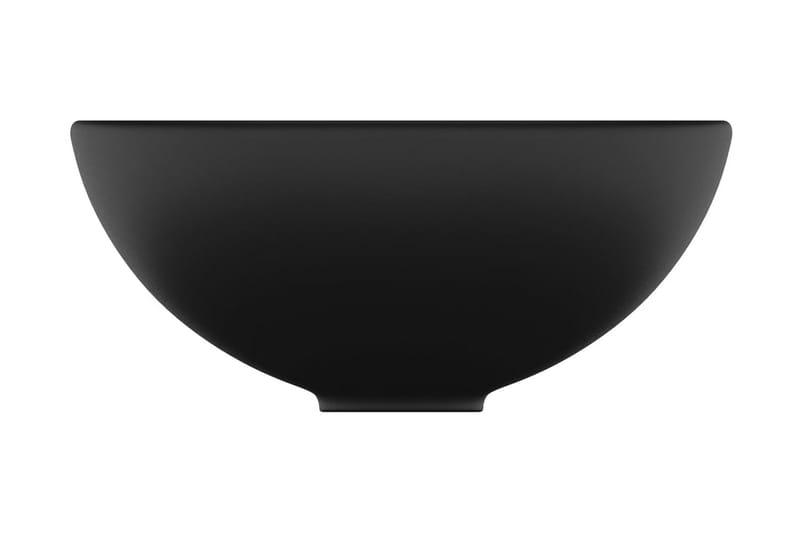 Luksuriøs Håndvask 32,5x14 cm Rund Keramisk Mat Sort - Hus & renovering - Køkken & bad - Badeværelse - Håndvaske - Lille håndvask