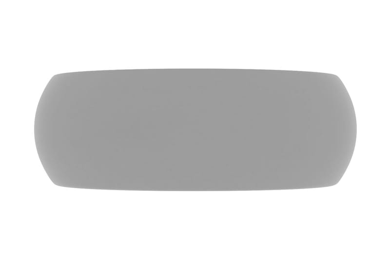 Luksuriøs Håndvask 40x15 cm Rund Keramik Mat Lysegrå - Hus & renovering - Køkken & bad - Badeværelse - Håndvaske - Lille håndvask