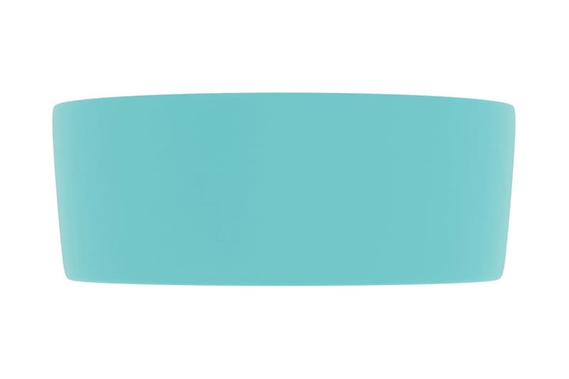 Luksuriøs Håndvask 40x15 cm Rund Keramik Mat Lysegrøn - Hus & renovering - Køkken & bad - Badeværelse - Håndvaske - Lille håndvask