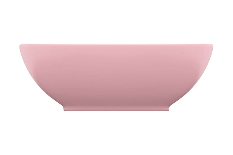 Luksuriøs Håndvask 40x33 cm Keramisk Oval Mat Pink - Hus & renovering - Køkken & bad - Badeværelse - Håndvaske - Lille håndvask
