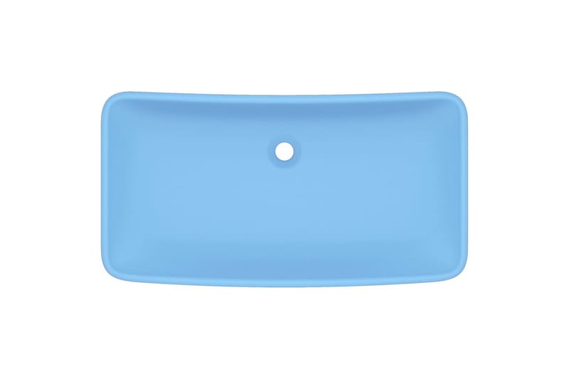 Luksuriøs Håndvask 71x38 cm Rektangulær Keramik Mat Lyseblå - Hus & renovering - Køkken & bad - Badeværelse - Håndvaske - Lille håndvask