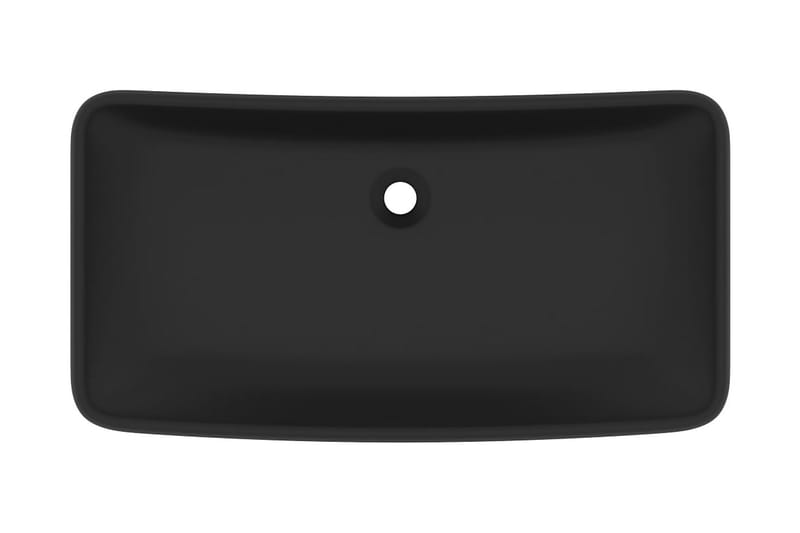 Luksuriøs Håndvask 71x38 cm Rektangulær Keramik Mat Sort - Hus & renovering - Køkken & bad - Badeværelse - Håndvaske - Lille håndvask