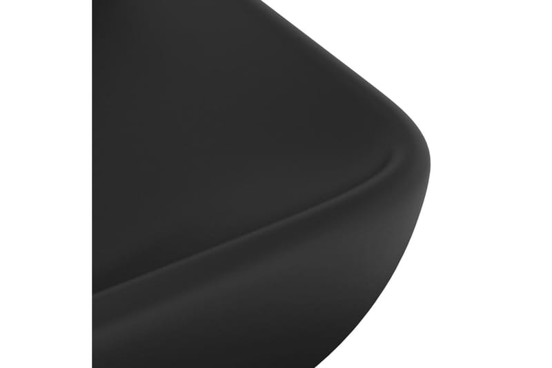 Luksuriøs Håndvask 71x38 cm Rektangulær Keramik Mat Sort - Hus & renovering - Køkken & bad - Badeværelse - Håndvaske - Lille håndvask
