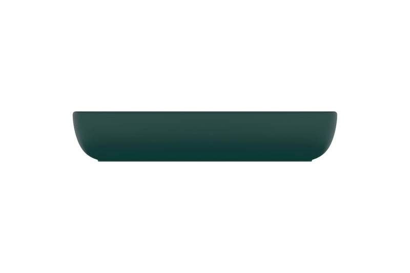 Luksuriøs Håndvask 71x38cm Rektangulær Keramik Mat Mørkegrøn - Hus & renovering - Køkken & bad - Badeværelse - Håndvaske - Lille håndvask