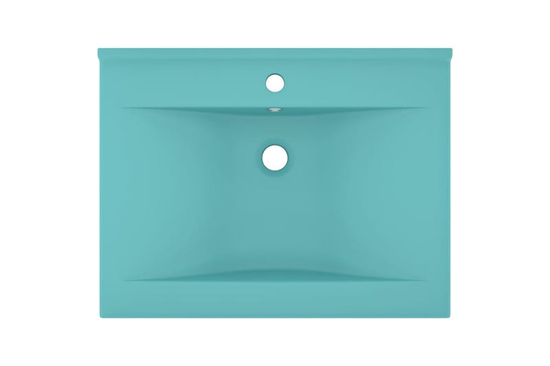 Luksuriøs Håndvask M. Vandhanehul 60x46 cm Keramik Lysegrøn - Hus & renovering - Køkken & bad - Badeværelse - Håndvaske - Lille håndvask