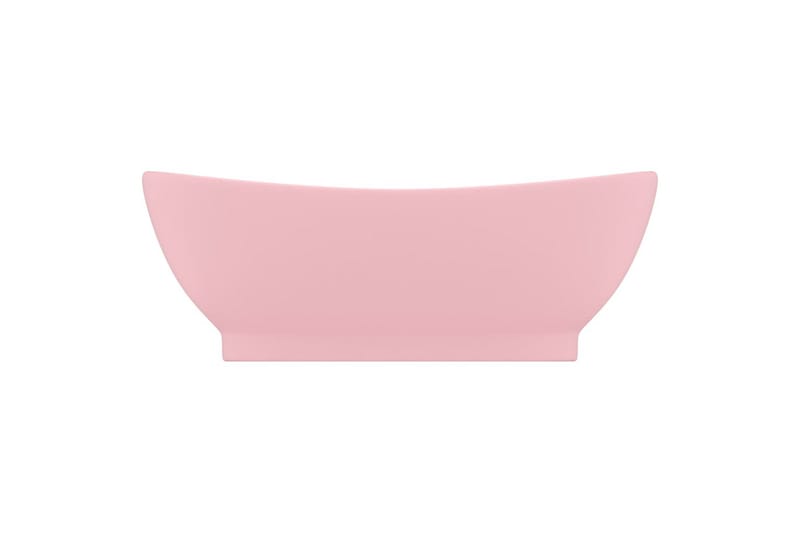 Luksuriøs Håndvask Med Overløb 58,5x39 cm Keramik Oval Pink - Hus & renovering - Køkken & bad - Badeværelse - Håndvaske - Lille håndvask