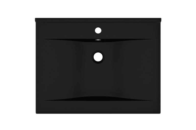 Luksuriøs Håndvask Med Vandhanehul 60x46cm Keramisk Mat Sort - Hus & renovering - Køkken & bad - Badeværelse - Håndvaske - Lille håndvask
