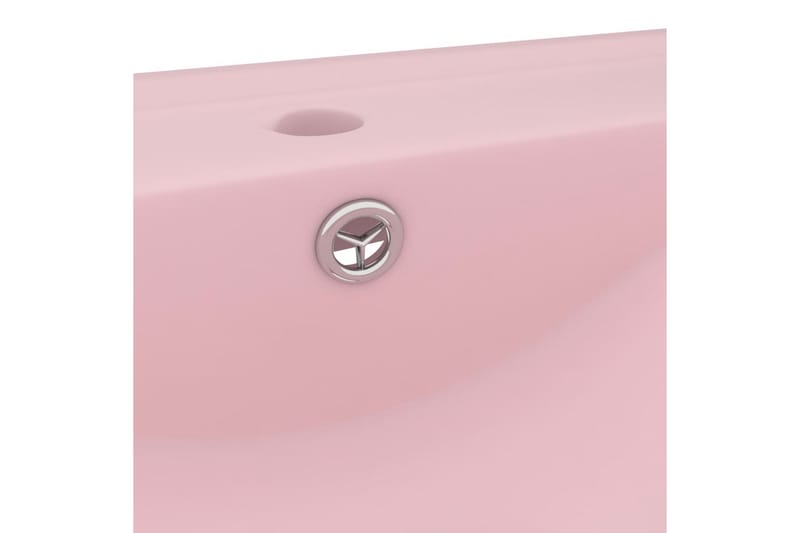 Luksuriøs Håndvask Med Vandhanehul 60x46cm Keramisk Mat Pink - Hus & renovering - Køkken & bad - Badeværelse - Håndvaske - Lille håndvask